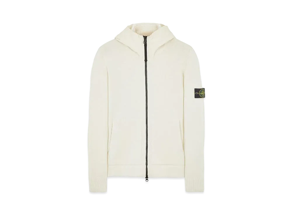 Stone Island 531A3 LAMBSWOOL WITH NASLAN HOOD "Natural White"