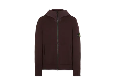 Stone Island 531A3 LAMBSWOOL WITH NASLAN HOOD "Dark Brown"