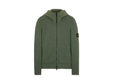 Stone Island 531A3 LAMBSWOOL WITH NASLAN HOOD "Sage Green"