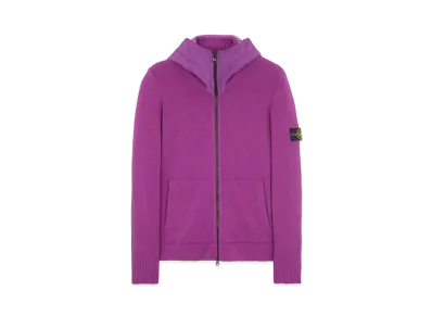 Stone Island 531A3 LAMBSWOOL WITH NASLAN HOOD "Magenta"