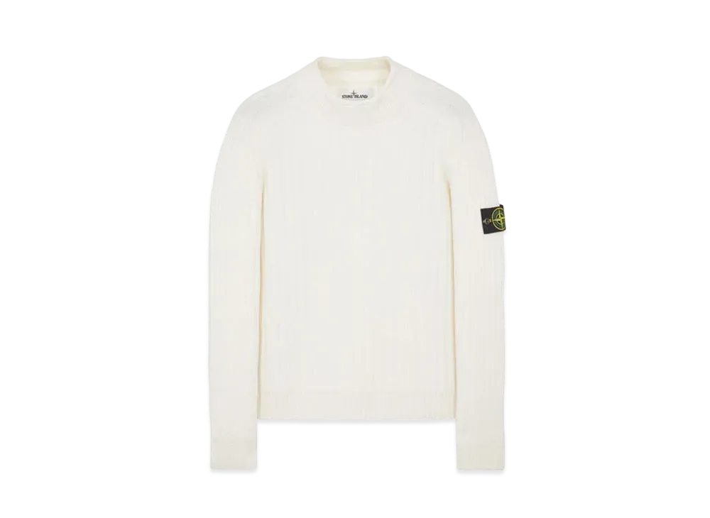 Stone Island 537B6 GEELONG WOOL "Natural White"