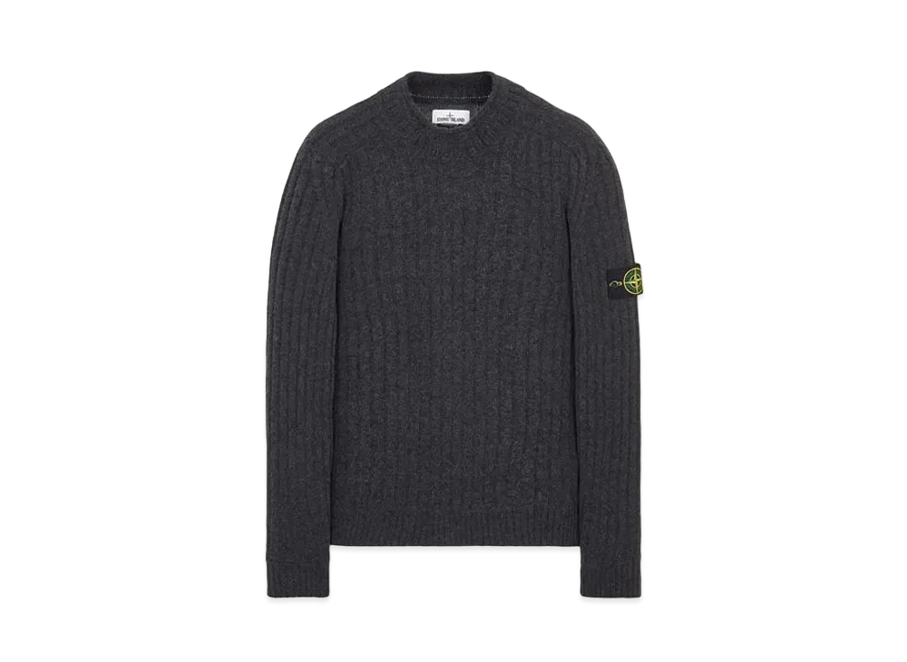 Stone Island 537B6 GEELONG WOOL "Steal Grey"