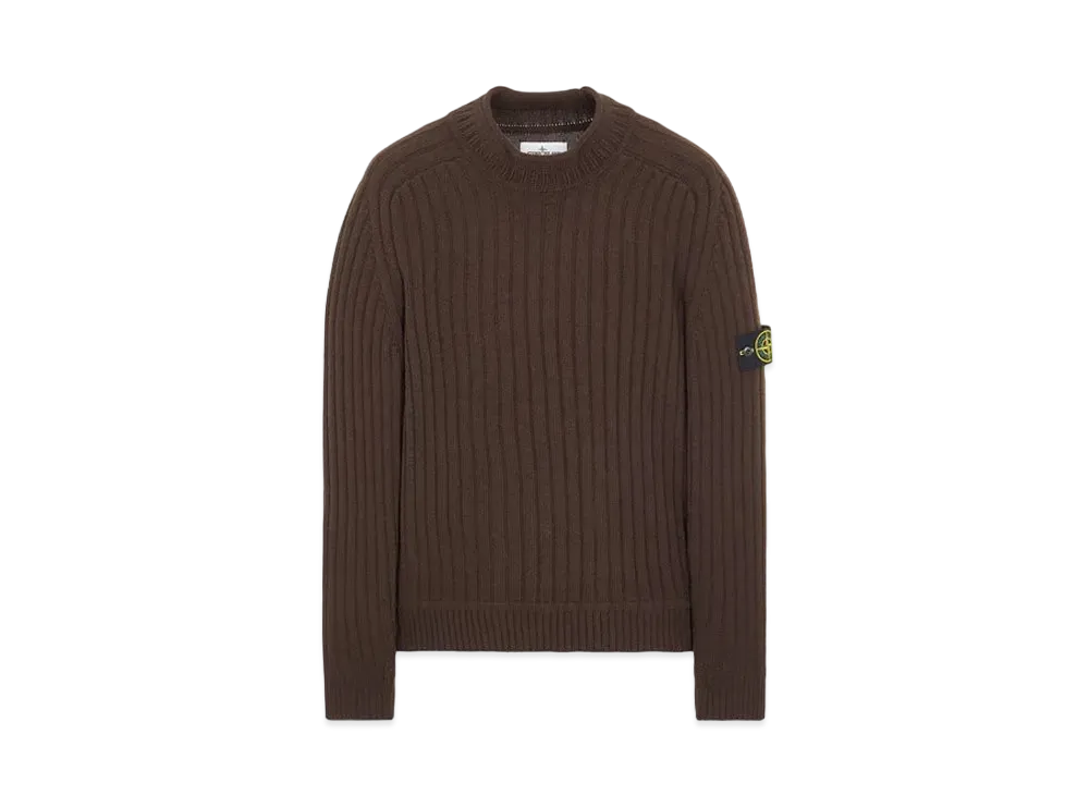 Stone Island 537B6 GEELONG WOOL "Dark Brown"