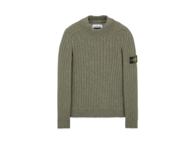 Stone Island 537B6 GEELONG WOOL "Sage Green"