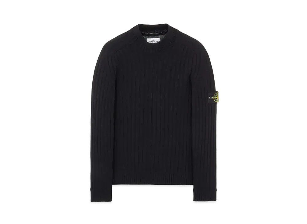 Stone Island 537B6 GEELONG WOOL "Black"