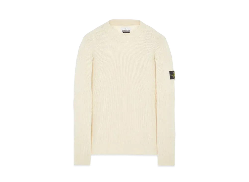 Stone Island 550A7 COMFORT WOOL COTTON "Natural White"