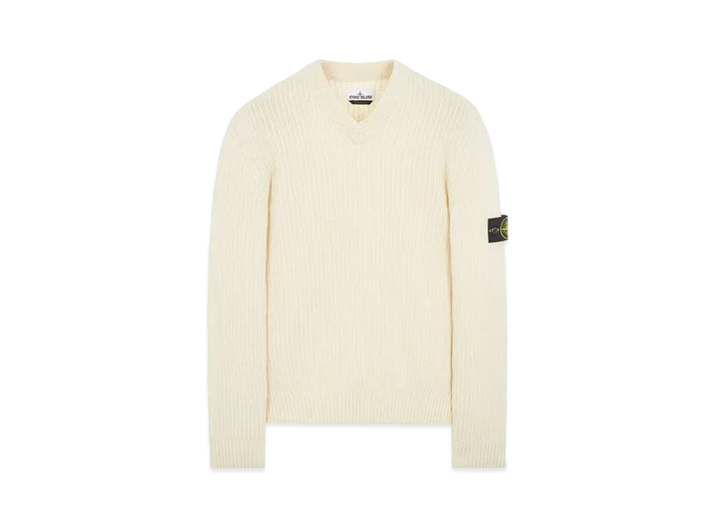 Stone Island 554A5 COTTON CHENILLE "Natural White"