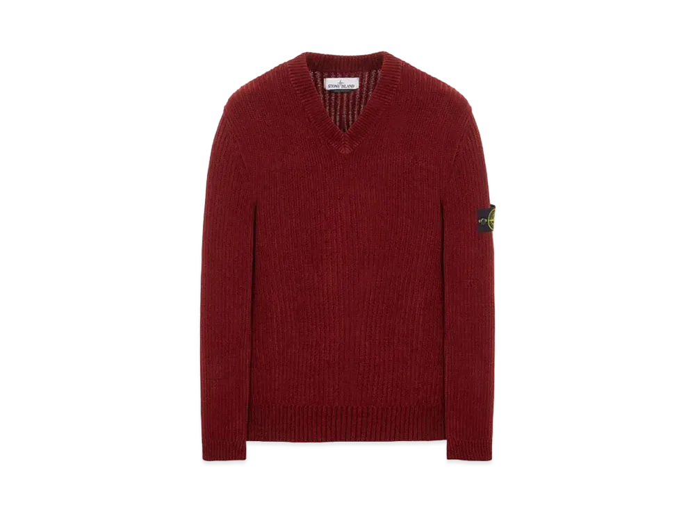 Stone Island 554A5 COTTON CHENILLE "Brick Red"