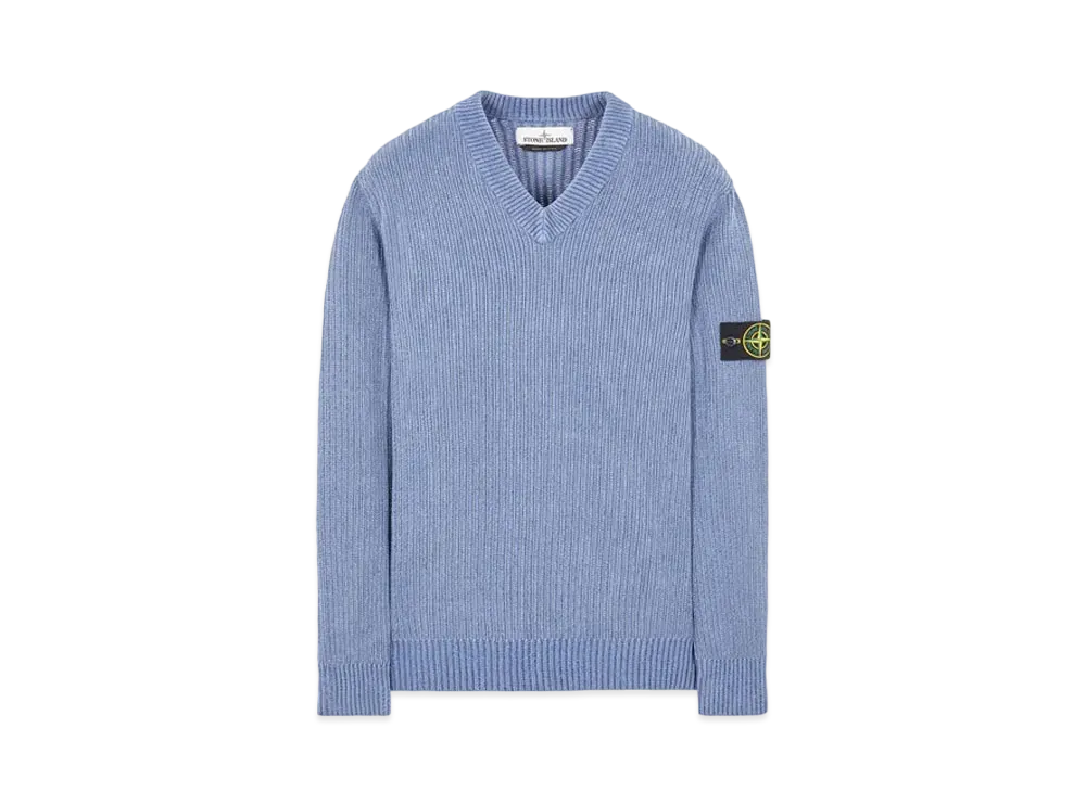 Stone Island 554A5 COTTON CHENILLE "Mid Blue"