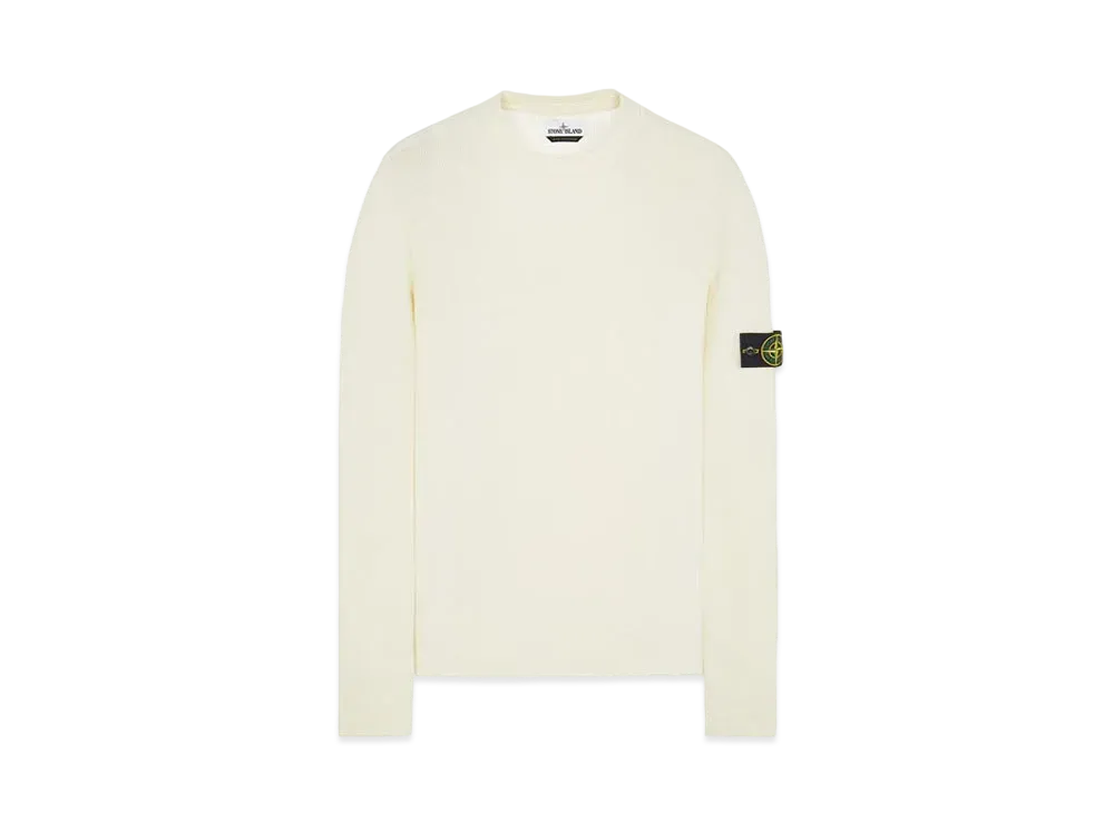 Stone Island 560C2 FULL RIB PURE WOOL "Natural White"