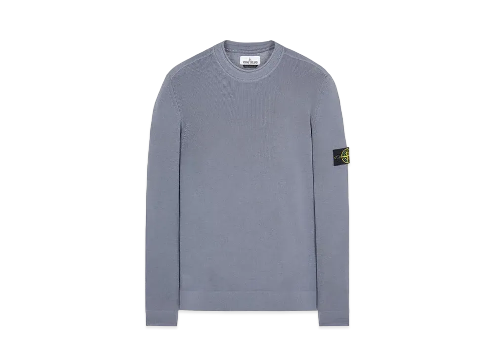 Stone Island 560C2 FULL RIB PURE WOOL "Pastel Blue"