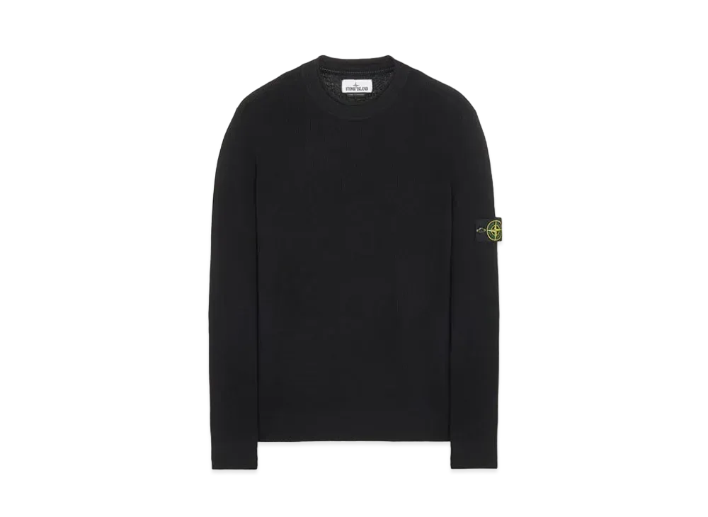 Stone Island 560C2 FULL RIB PURE WOOL "Black"