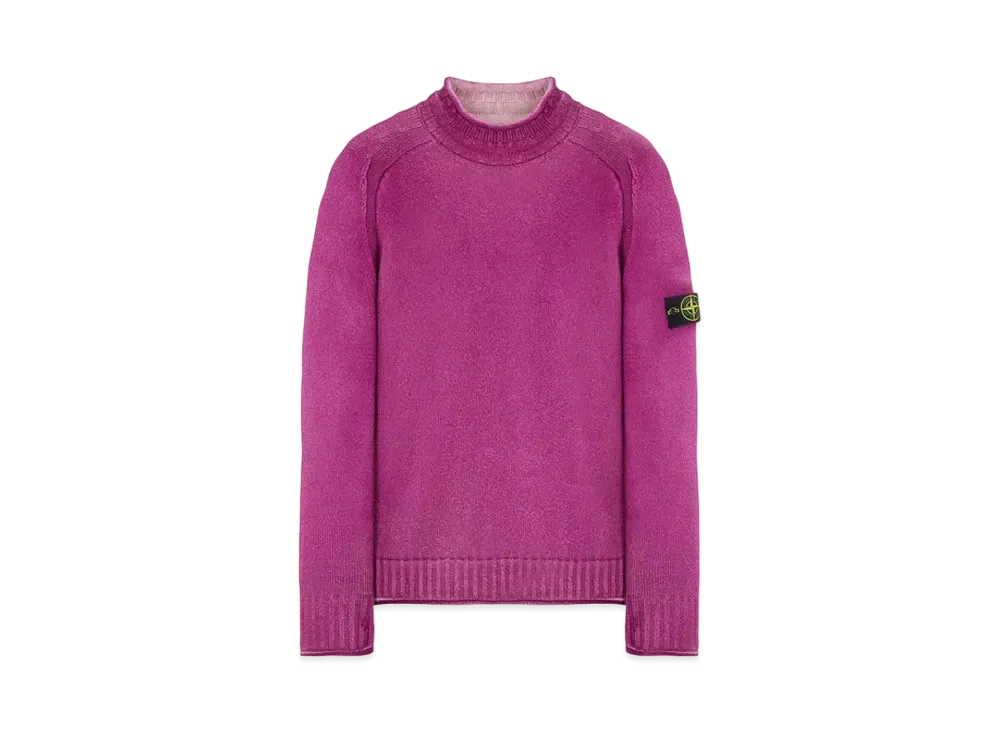 Stone Island 561A8 PURE WOOL_FAST DYE + HAND MADE AIRBRUSH "Magenta"