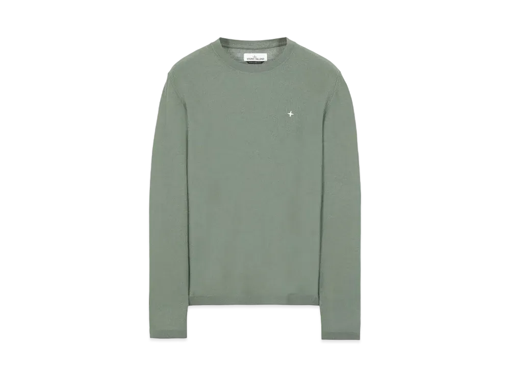 Stone Island 562C4 LIGHT PURE WOOL "Sage Green"
