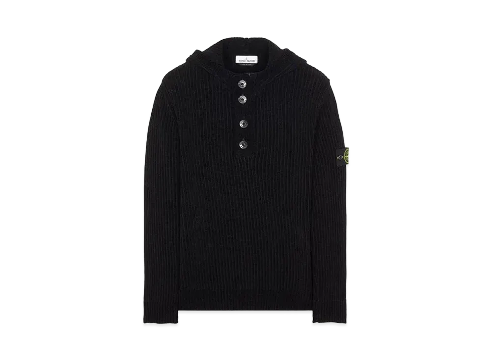 Stone Island 564A5 COTTON CHENILLE "Black"