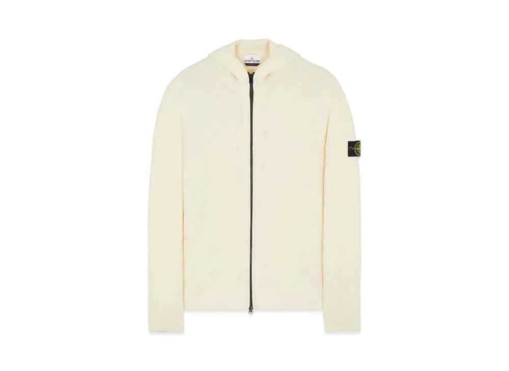 Stone Island 566C2 FULL RIB PURE WOOL "Natural White"