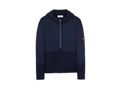 Stone Island 571B9 MIXED YARNS WITH MIXED MATERIALS "Blue"