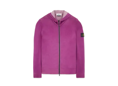 Stone Island 572A8 PURE WOOL_FAST DYE + HAND MADE AIRBRUSH + LASER PRINT: REVERSIBLE "Magenta"