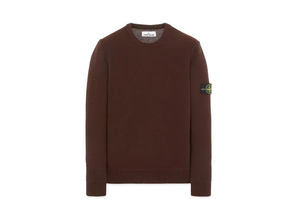Stone Island 577B6 GEELONG WOOL "Mahogany Brown"