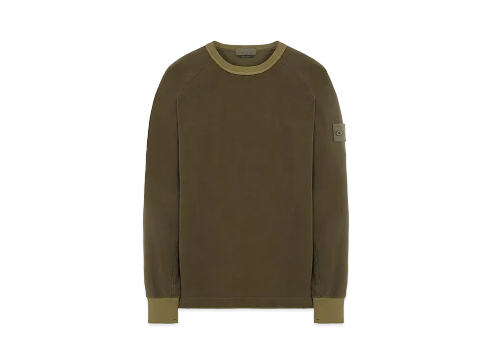 Stone Island 618F3 COTTON NYLON MOLESKIN-TC_GHOST PIECE "Sage Green"