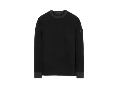 Stone Island 618F3 COTTON NYLON MOLESKIN-TC_GHOST PIECE "Black"