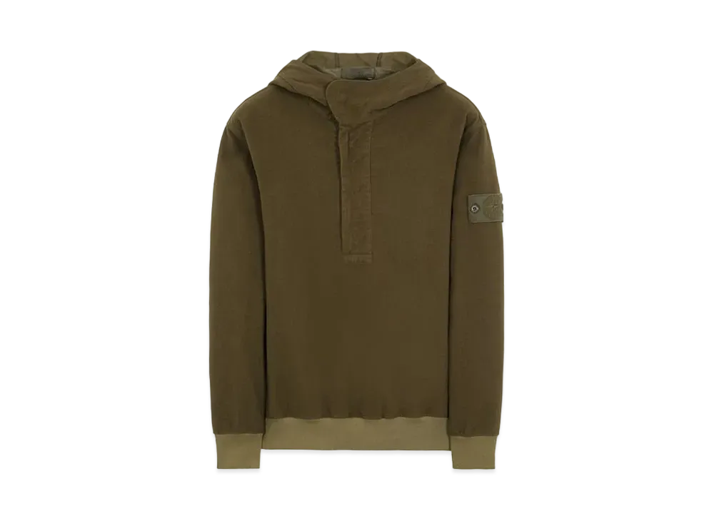 Stone Island 667F3 COTTON NYLON MOLESKIN-TC_GHOST PIECE "Sage Green"