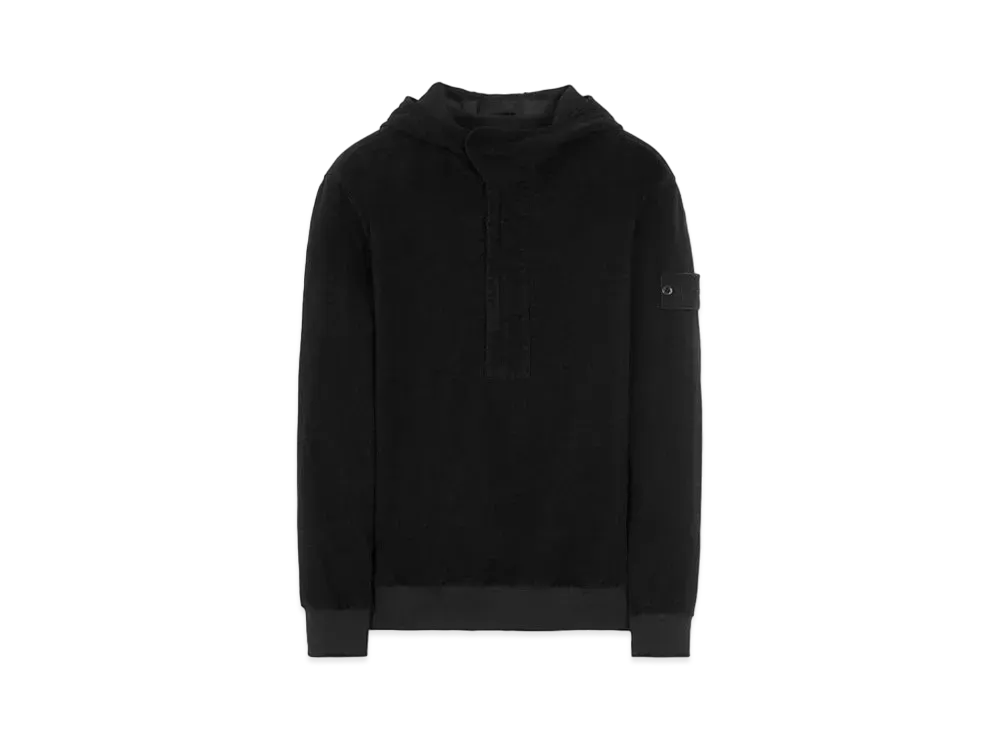 Stone Island 667F3 COTTON NYLON MOLESKIN-TC_GHOST PIECE "Black"