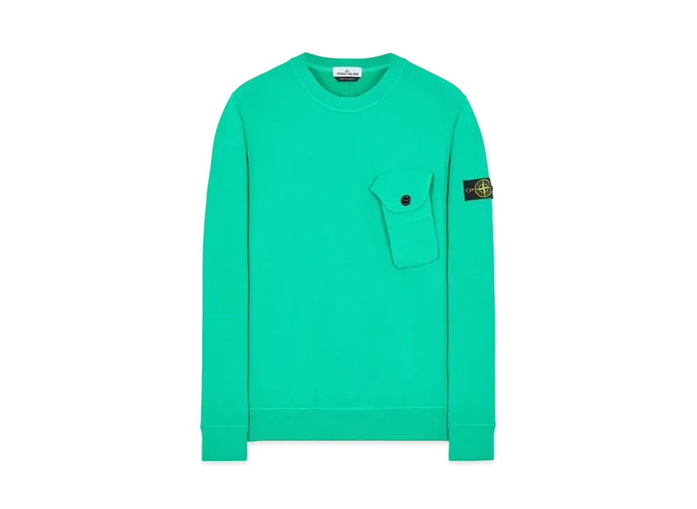Stone Island 60419 BRUSHED COTTON FLEECE "Green"