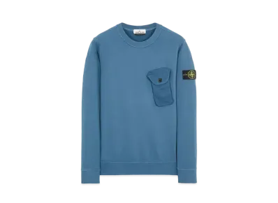 Stone Island 60419 BRUSHED COTTON FLEECE "Teal"