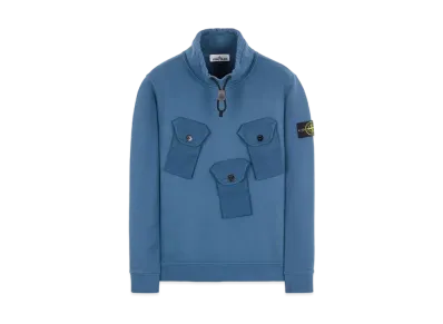 Stone Island 60519 BRUSHED COTTON FLEECE "Teal"