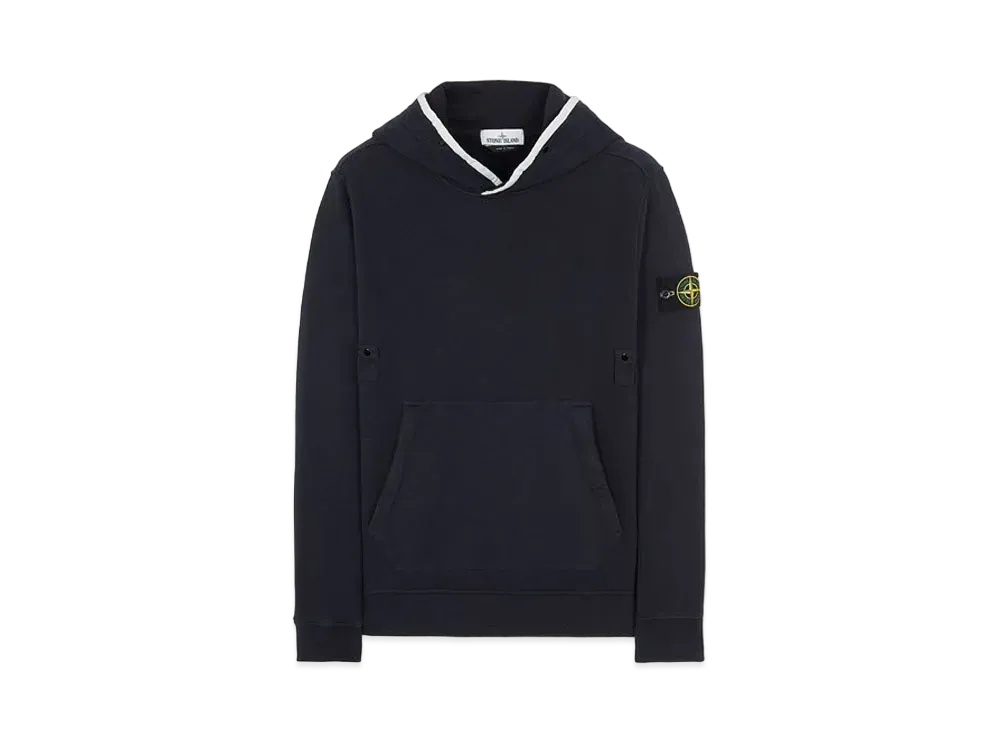 Stone Island 60620 BRUSHED COTTON FLEECE "Blue"