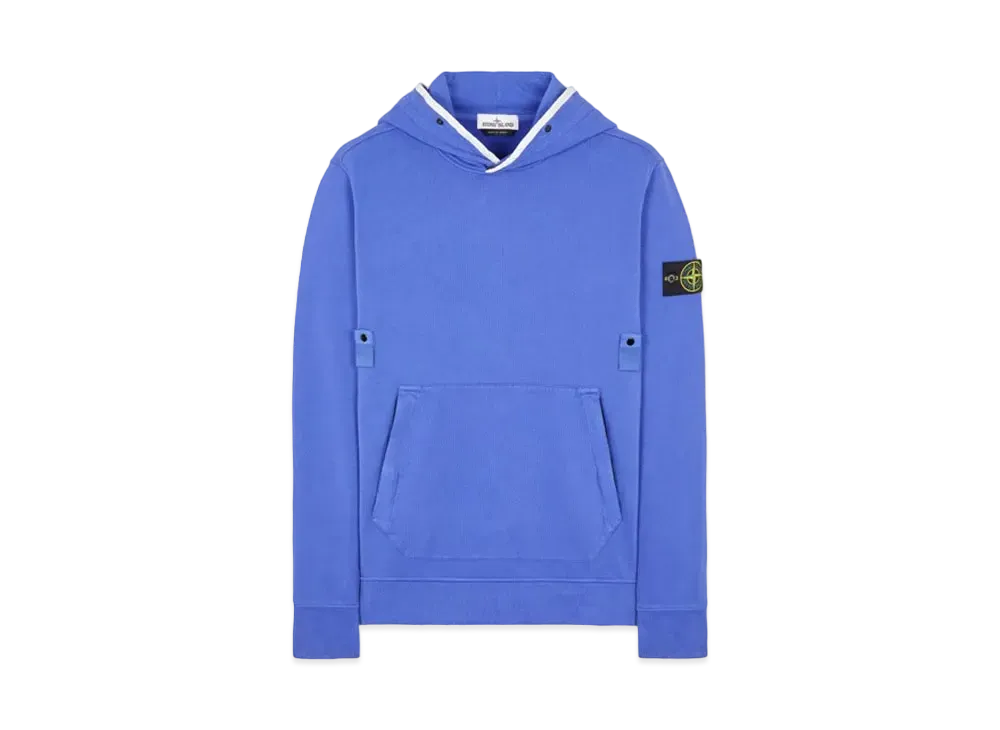 Stone Island 60620 BRUSHED COTTON FLEECE "Periwinkle"