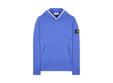 Stone Island 60620 BRUSHED COTTON FLEECE "Periwinkle"
