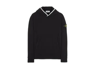 Stone Island 60620 BRUSHED COTTON FLEECE "Black"
