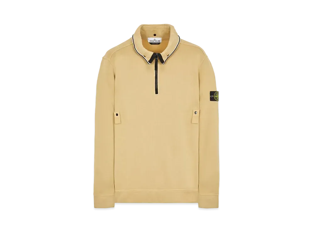 Stone Island 60720 BRUSHED COTTON FLEECE "Ibory"