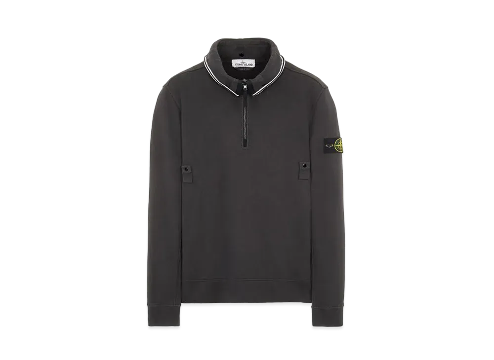 Stone Island 60720 BRUSHED COTTON FLEECE "Steel Grey"