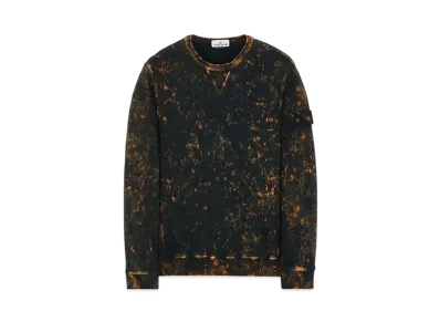 Stone Island 61538 COTTON FLEECE + OFF-DYE OVD TREATMENT "Orange"