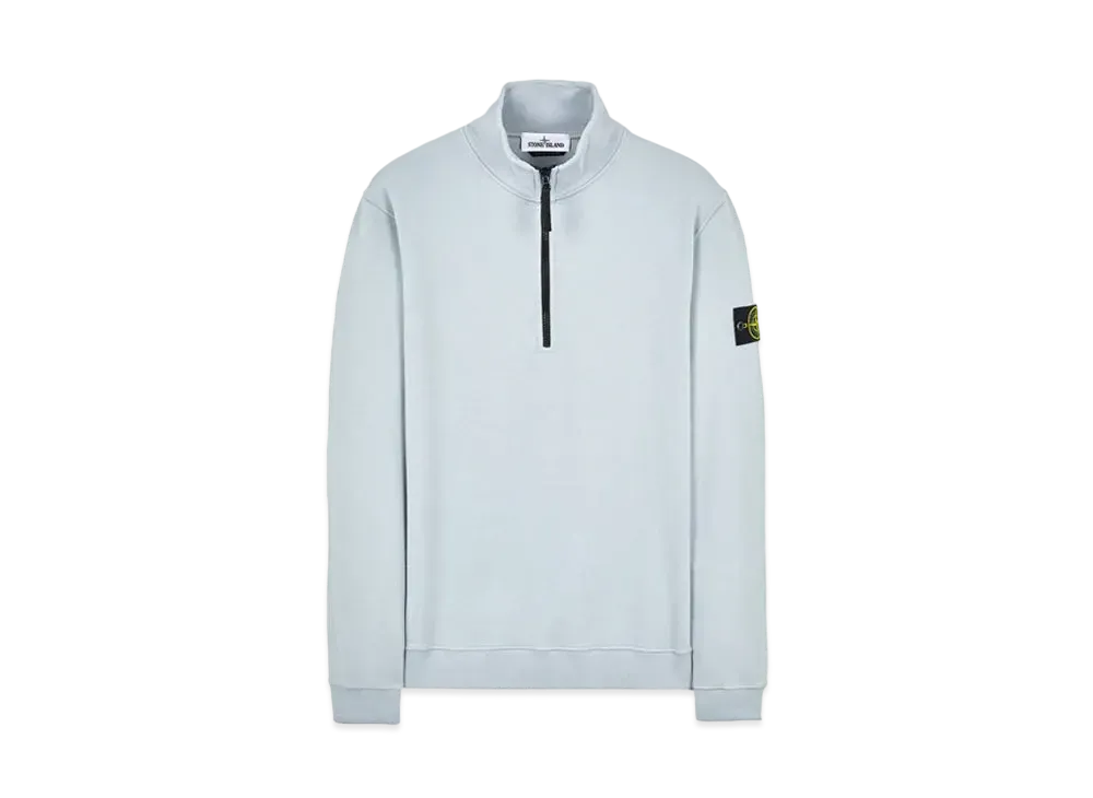 Stone Island 61920 BRUSHED COTTON FLEECE "Pearl Grey"