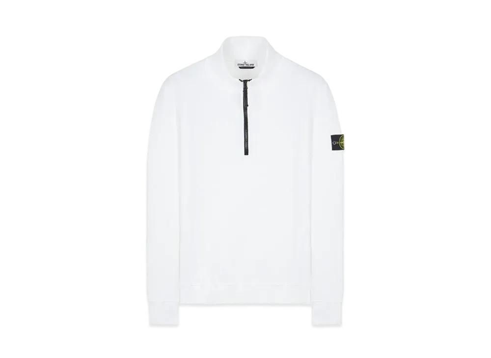 Stone Island 61920 BRUSHED COTTON FLEECE "White"