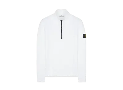 Stone Island 61920 BRUSHED COTTON FLEECE "White"