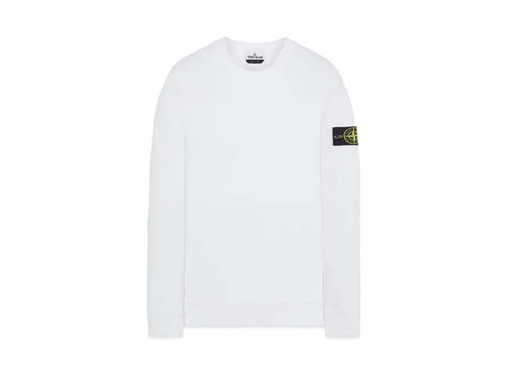 Stone Island 63020 BRUSHED COTTON FLEECE "White"