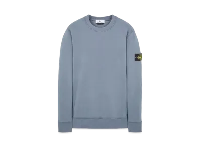 Stone Island 63020 BRUSHED COTTON FLEECE "Pastel Blue"