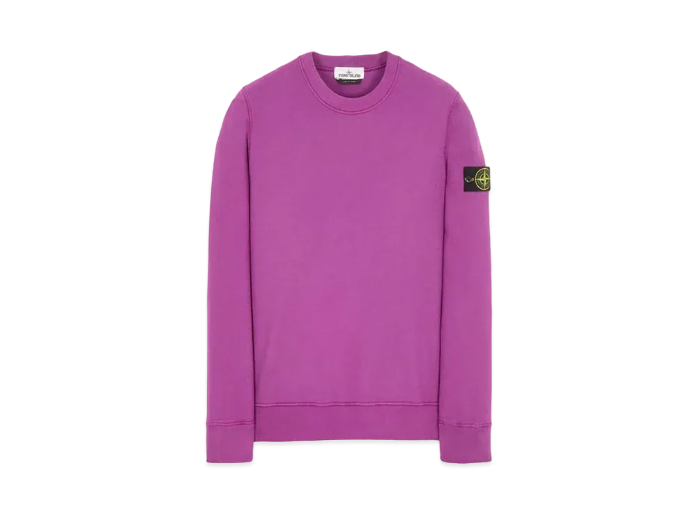 Stone Island 63020 BRUSHED COTTON FLEECE "Magenta"