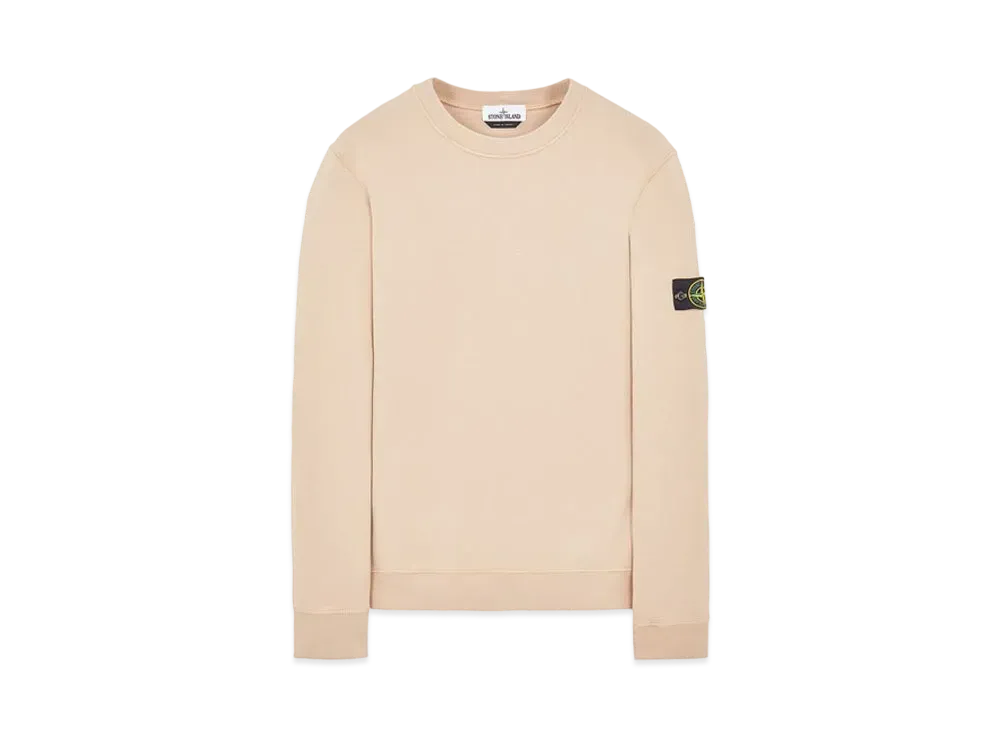 Stone Island 63020 BRUSHED COTTON FLEECE "Pastele Pink"