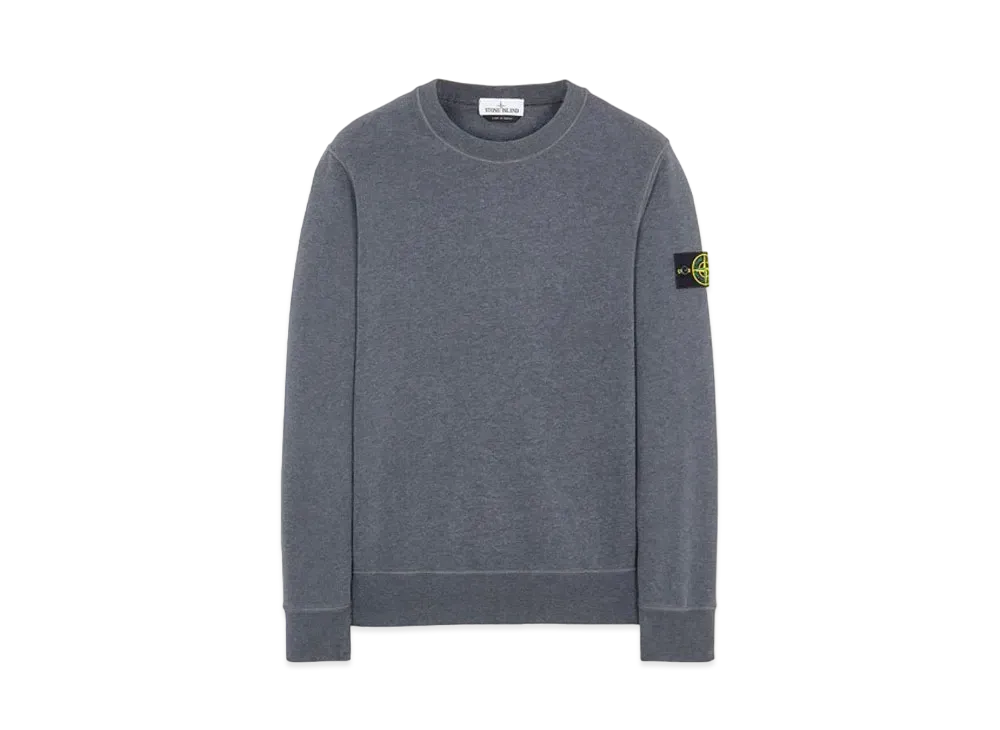 Stone Island 63020 BRUSHED COTTON FLEECE "Dark Grey Malange"