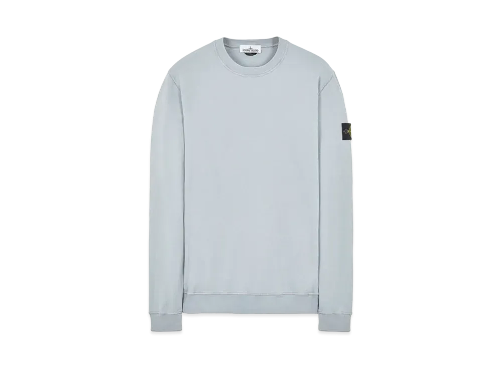 Stone Island 63020 BRUSHED COTTON FLEECE "Pearl Grey"