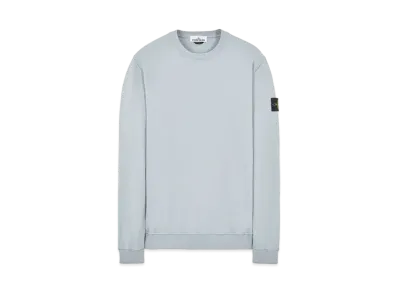 Stone Island 63020 BRUSHED COTTON FLEECE "Pearl Grey"