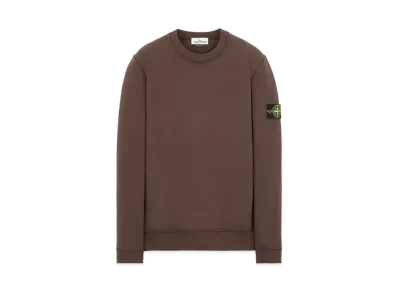 Stone Island 63020 BRUSHED COTTON FLEECE "Dark Brown"