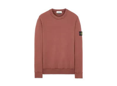 Stone Island 63020 BRUSHED COTTON FLEECE "Mahogany Brown"