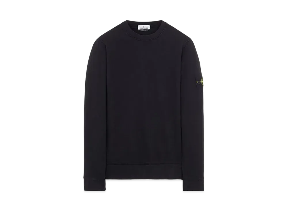 Stone Island 63020 BRUSHED COTTON FLEECE "Black"